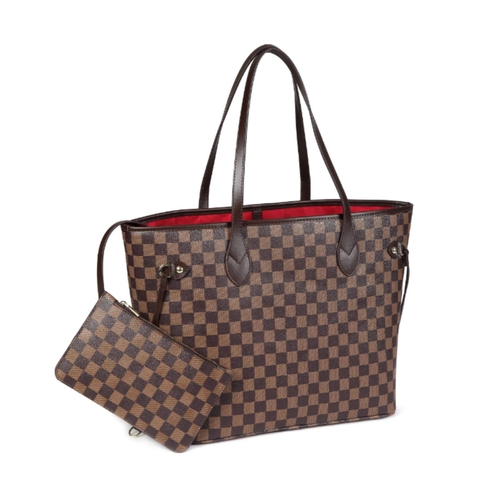 Daisy Rose checkered tote